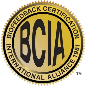 סמל הסמכה של BCIA - Biofeedback Certification International Alliance